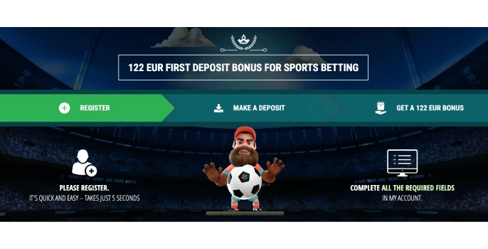 22bet Casino Registration banner